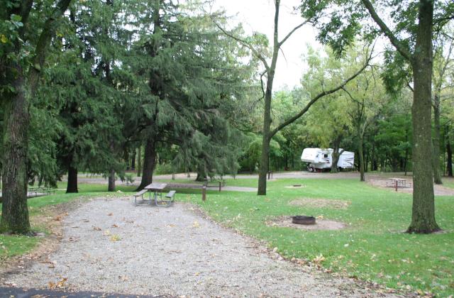 Campsite at Chester Woods Park
