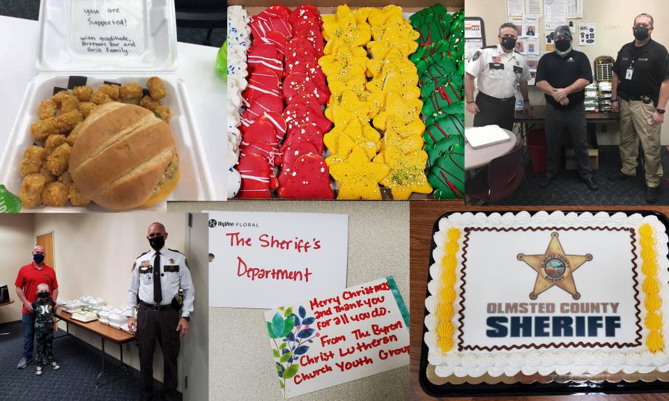 Photos of treats the Sheriff's Office received over the last month