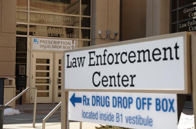 Entrance of Adult Detention Center and Law Enforcement Center