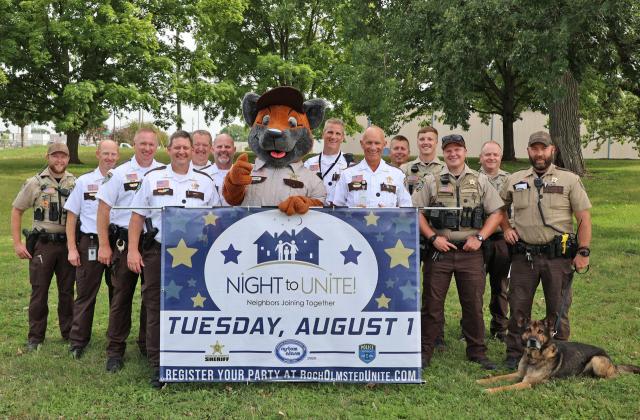Sheriff's Office group photo before Night to Unite