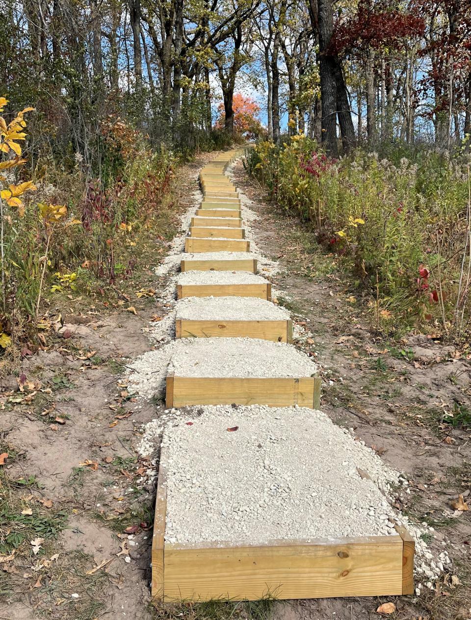 Eagle Scout stairs project at Oxbow Park