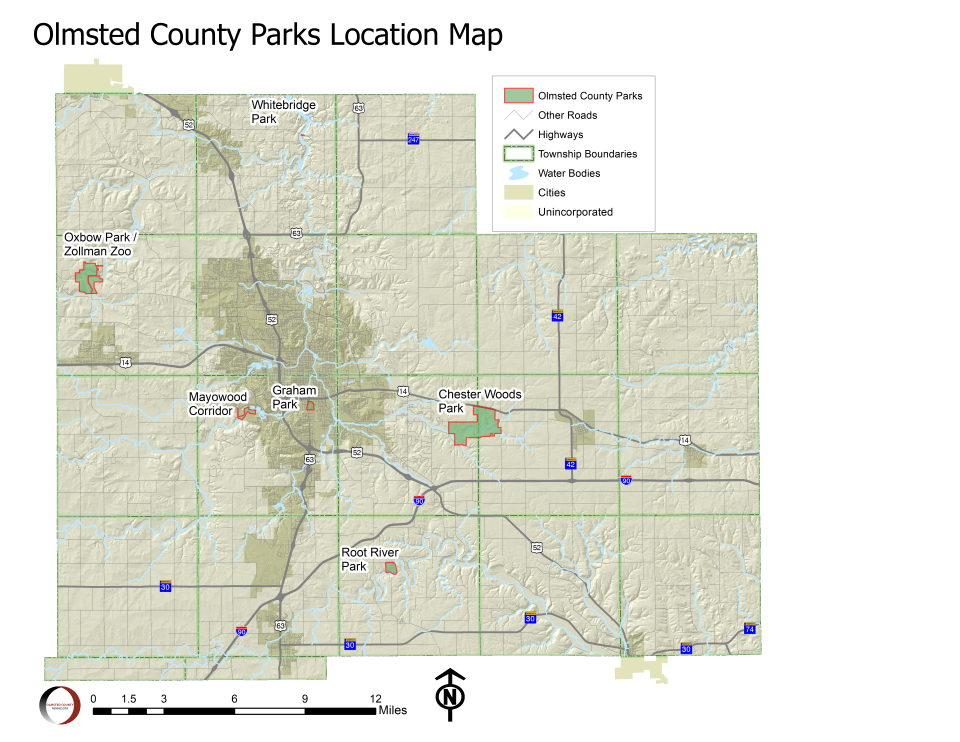 Olmsted County Parks Location Map