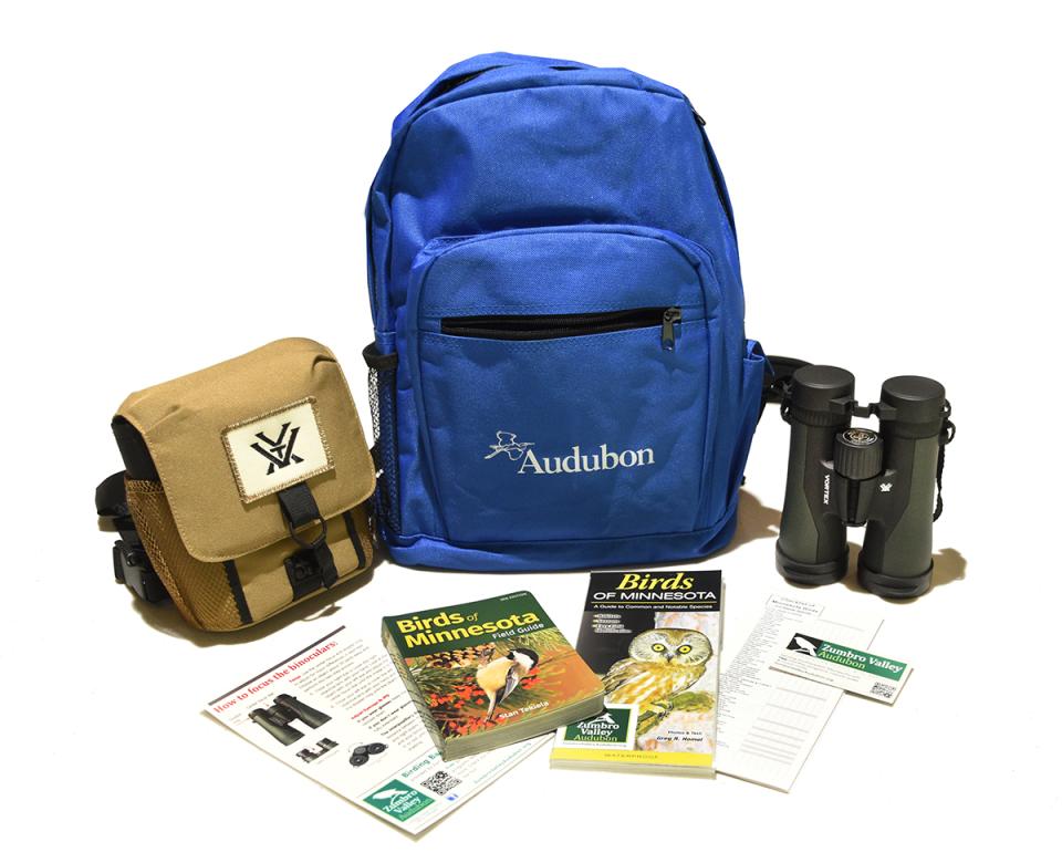 Audubon Birding Backpack and it's contents