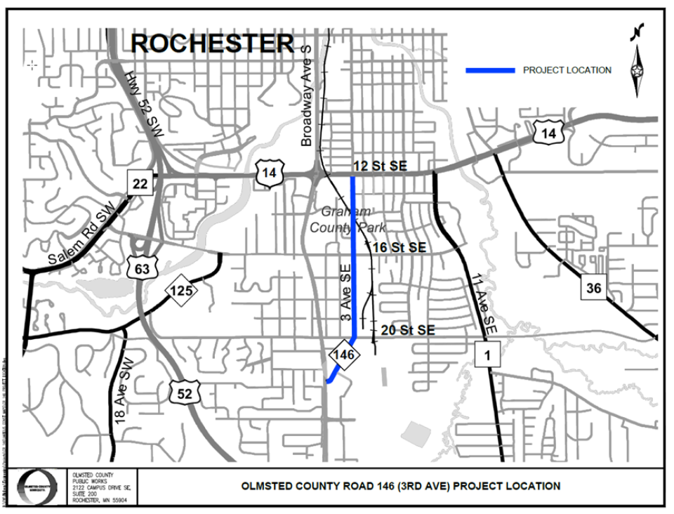 CR 146 Road Project map
