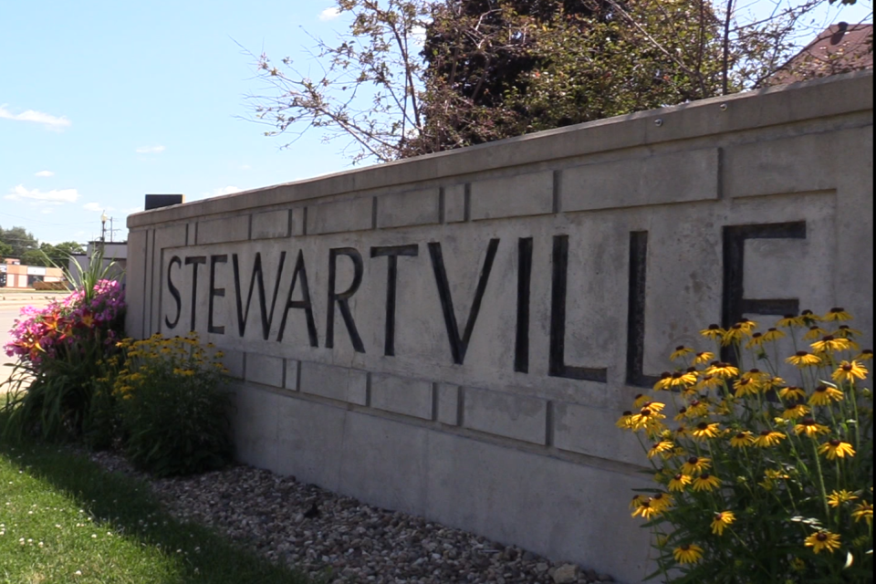 Stewartville Town Sign