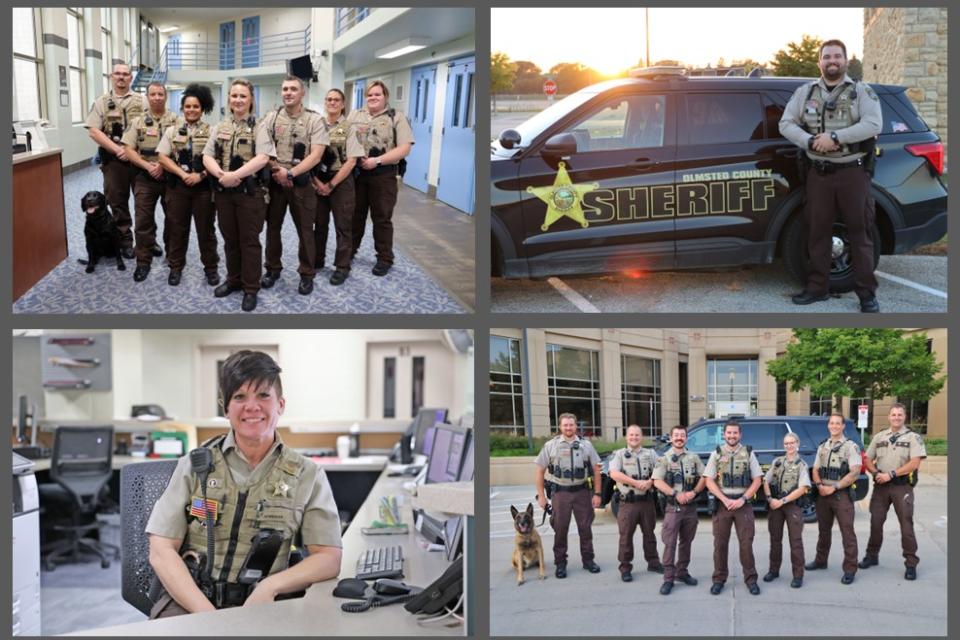 Group of photos featuring Sheriff's Office staff